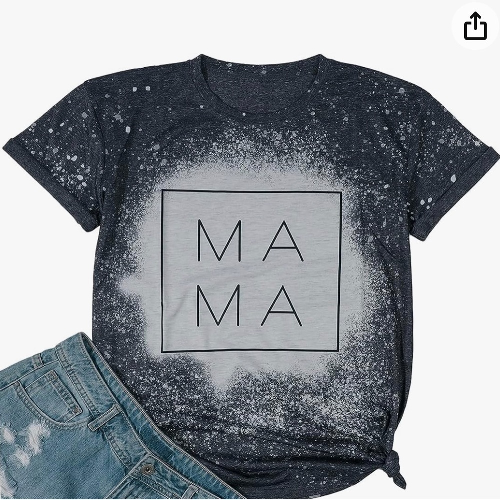 Women’s Mama Printed Tie Dye T-Shirt - Size M